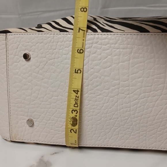 ADRIENNE VITTADINI ZEBRA PRINT SATCHEL BAG - Picture 9 of 14